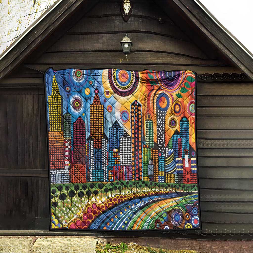 The Gold Coast Queensland Quilt Australian Landscapes Aboriginal Dot Painting