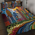 The Gold Coast Queensland Quilt Bed Set Australian Landscapes Aboriginal Dot Painting