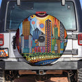 The Gold Coast Queensland Spare Tire Cover Australian Landscapes Aboriginal Dot Painting