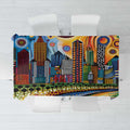 The Gold Coast Queensland Tablecloth Australian Landscapes Aboriginal Dot Painting