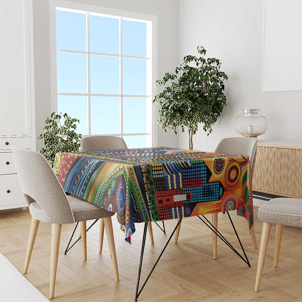 The Gold Coast Queensland Tablecloth Australian Landscapes Aboriginal Dot Painting
