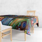 The Gold Coast Queensland Tablecloth Australian Landscapes Aboriginal Dot Painting