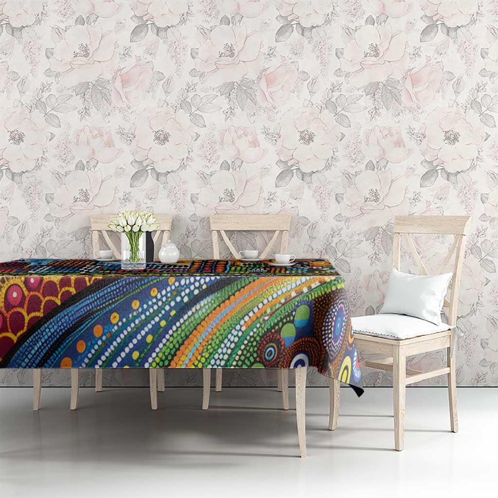 The Gold Coast Queensland Tablecloth Australian Landscapes Aboriginal Dot Painting