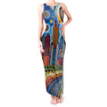 The Gold Coast Queensland Tank Maxi Dress Australian Landscapes Aboriginal Dot Painting