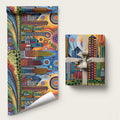 The Gold Coast Queensland Wrapping Paper Australian Landscapes Aboriginal Dot Painting - Aussie Hoodie