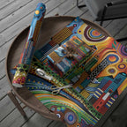 The Gold Coast Queensland Wrapping Paper Australian Landscapes Aboriginal Dot Painting - Aussie Hoodie