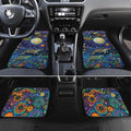 Underwater Turtles Starry Night Sky Car Mats Aboriginal Dot Painting Full Moon Coral Landscape