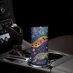 Underwater Turtles Starry Night Sky Skinny Tumbler Aboriginal Dot Painting Full Moon Coral Landscape