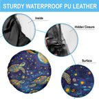 Underwater Turtles Starry Night Sky Spare Tire Cover Aboriginal Dot Painting Full Moon Coral Landscape