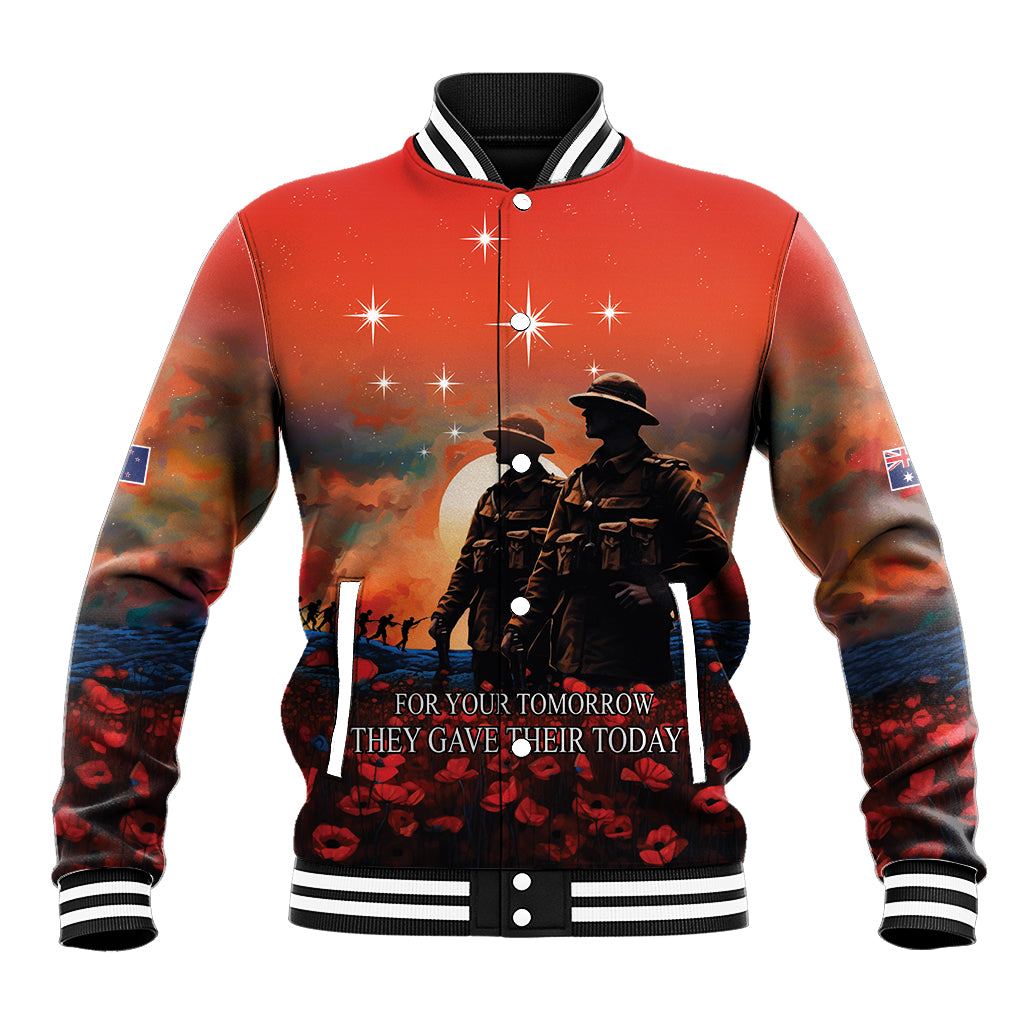 New Zealand ANZAC The Stars of Matariki Baseball Jacket For Your Tomorrow They Gave Their Today