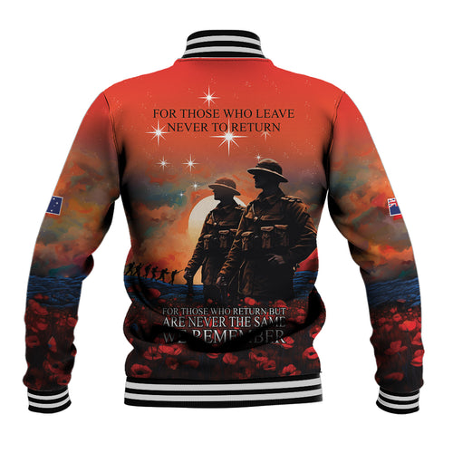 New Zealand ANZAC The Stars of Matariki Baseball Jacket For Your Tomorrow They Gave Their Today