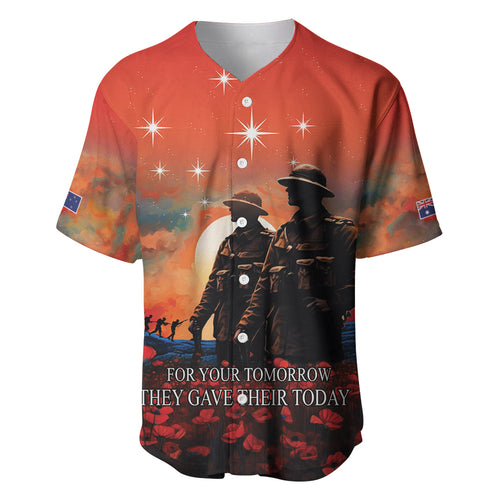 New Zealand ANZAC The Stars of Matariki Baseball Jersey For Your Tomorrow They Gave Their Today