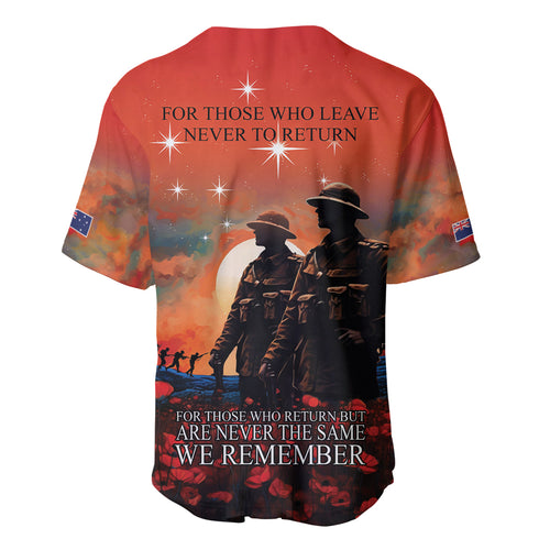New Zealand ANZAC The Stars of Matariki Baseball Jersey For Your Tomorrow They Gave Their Today