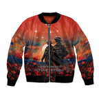 New Zealand ANZAC The Stars of Matariki Bomber Jacket For Your Tomorrow They Gave Their Today