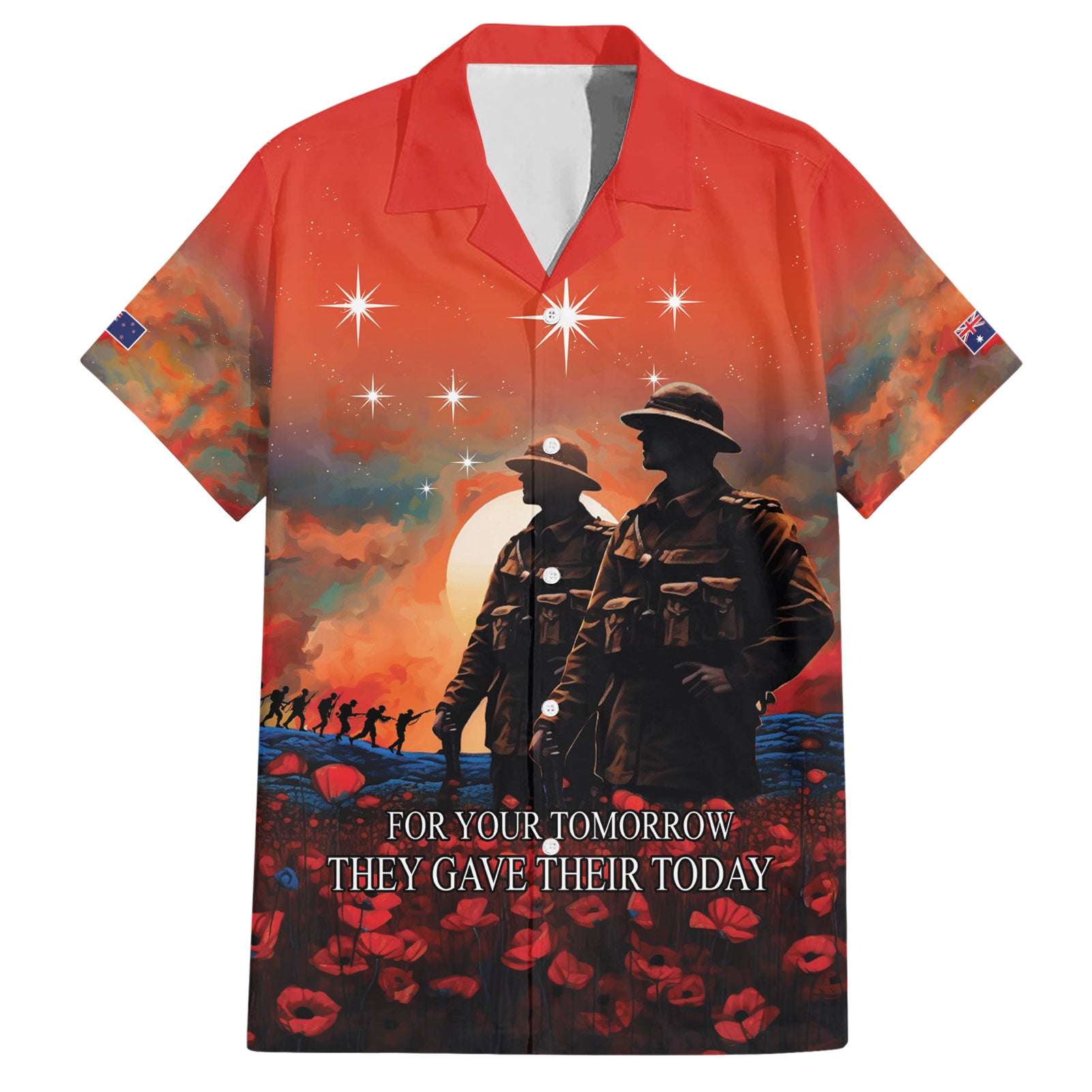 New Zealand ANZAC The Stars of Matariki Hawaiian Shirt For Your Tomorrow They Gave Their Today