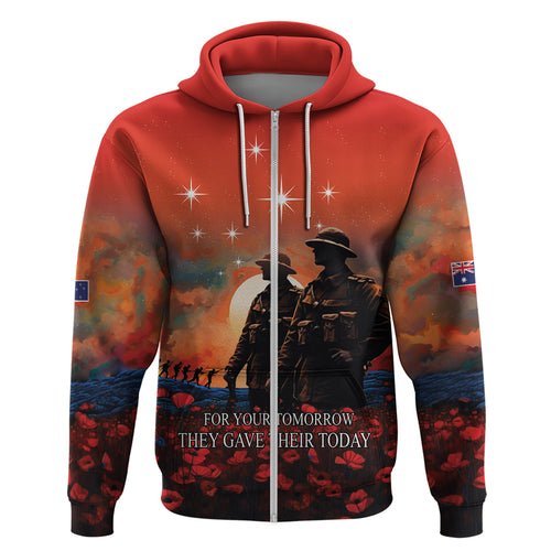 New Zealand ANZAC The Stars of Matariki Hoodie For Your Tomorrow They Gave Their Today