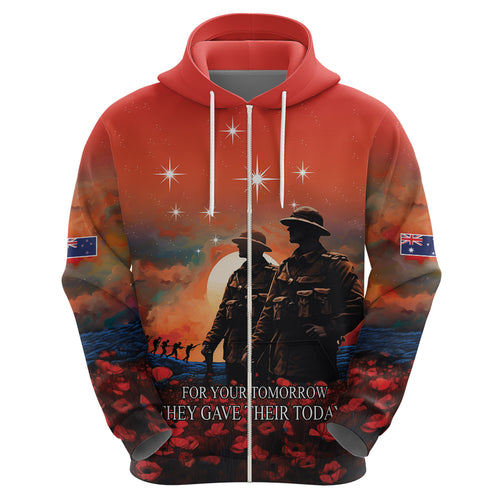 New Zealand ANZAC The Stars of Matariki Hoodie For Your Tomorrow They Gave Their Today