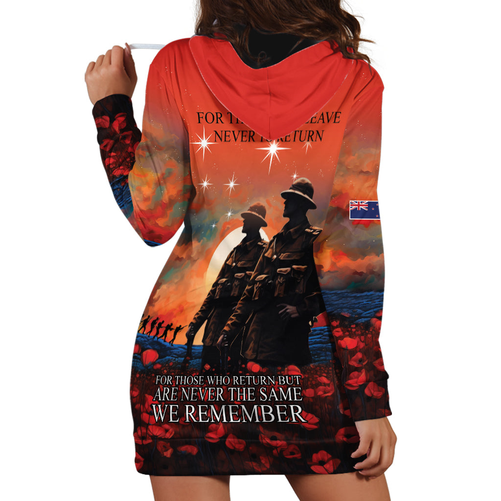 New Zealand ANZAC The Stars of Matariki Hoodie Dress For Your Tomorrow They Gave Their Today