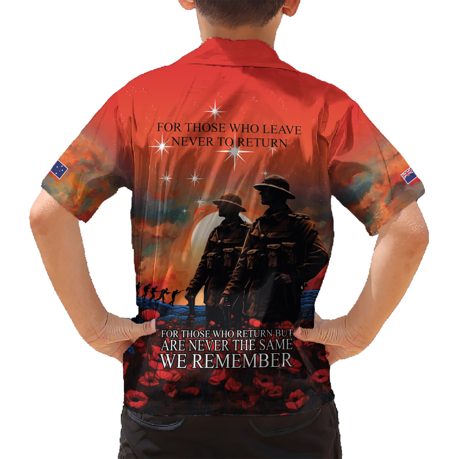 New Zealand ANZAC The Stars of Matariki Kid Hawaiian Shirt For Your Tomorrow They Gave Their Today