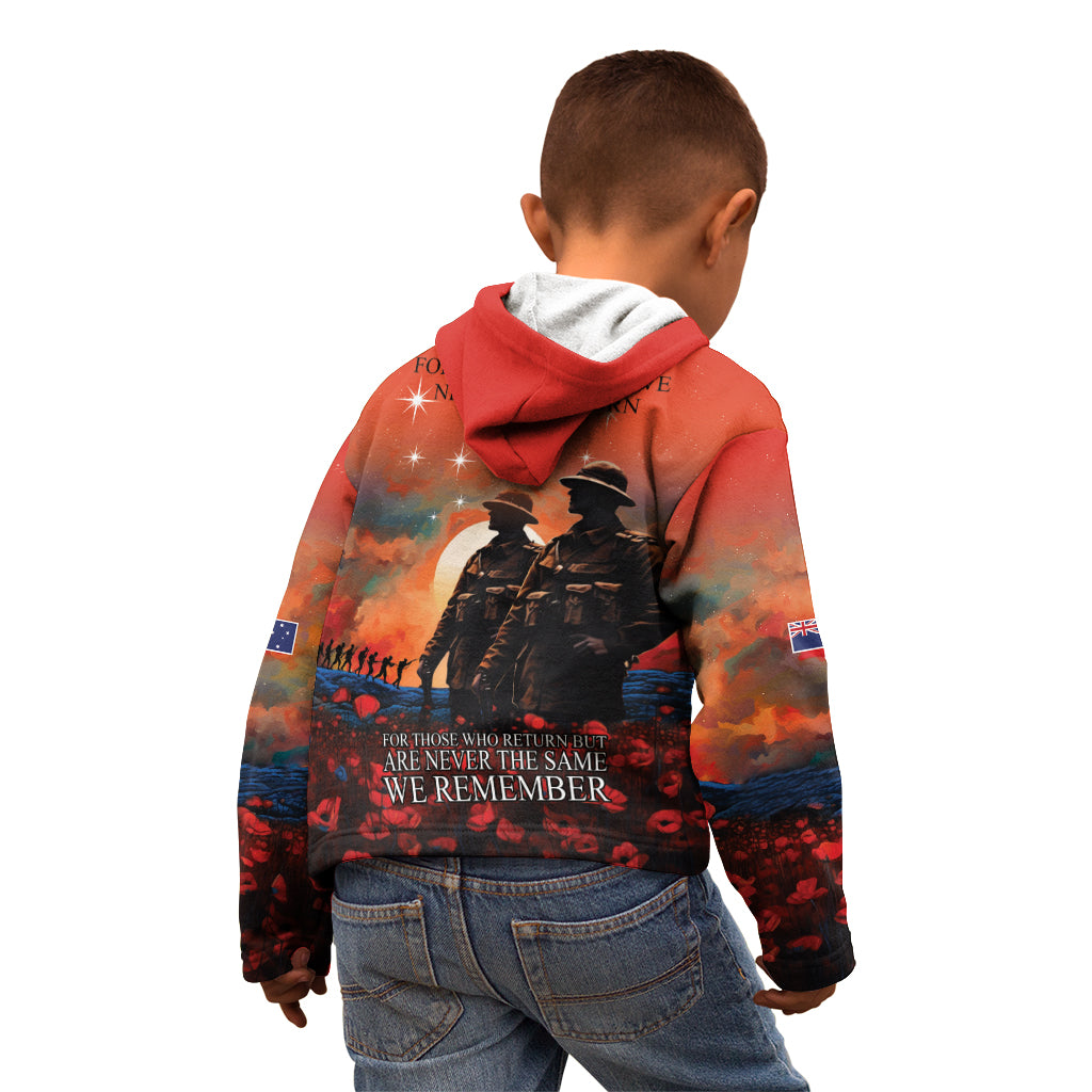 New Zealand ANZAC The Stars of Matariki Kid Hoodie For Your Tomorrow They Gave Their Today
