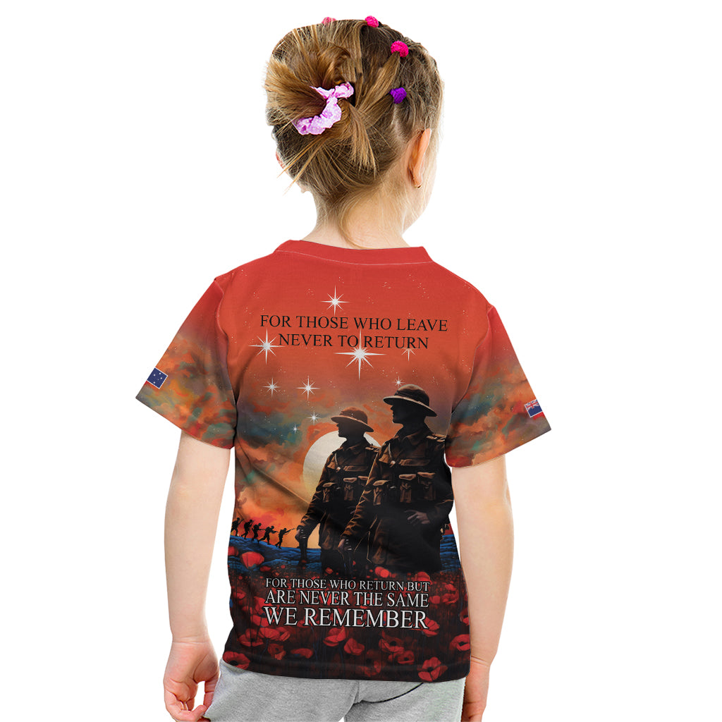 New Zealand ANZAC The Stars of Matariki Kid T Shirt For Your Tomorrow They Gave Their Today