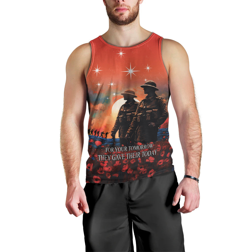 New Zealand ANZAC The Stars of Matariki Men Tank Top For Your Tomorrow They Gave Their Today