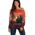 New Zealand ANZAC The Stars of Matariki Off Shoulder Sweater For Your Tomorrow They Gave Their Today