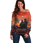 New Zealand ANZAC The Stars of Matariki Off Shoulder Sweater For Your Tomorrow They Gave Their Today