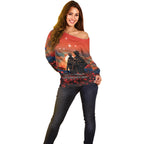 New Zealand ANZAC The Stars of Matariki Off Shoulder Sweater For Your Tomorrow They Gave Their Today