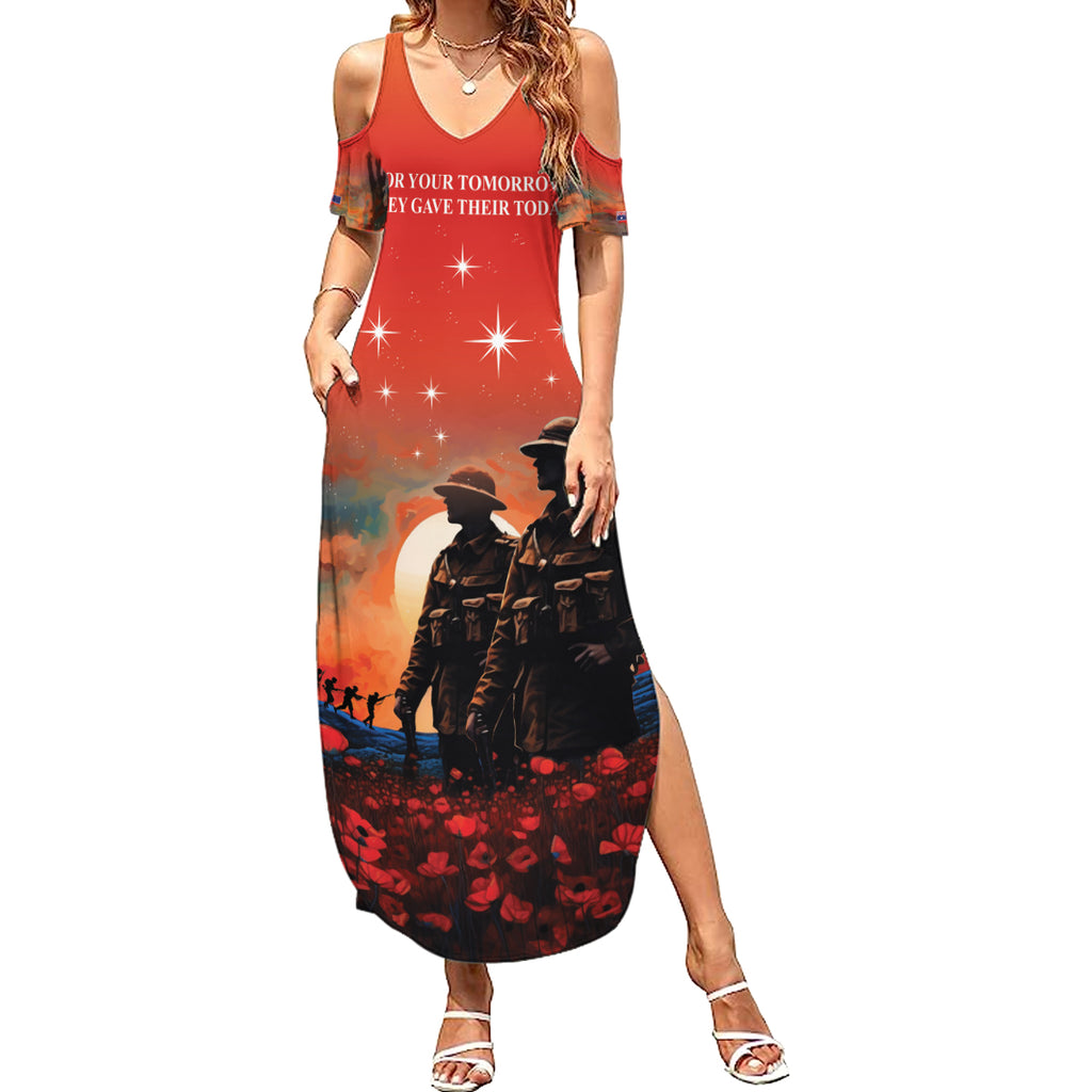 New Zealand ANZAC The Stars of Matariki Summer Maxi Dress For Your Tomorrow They Gave Their Today