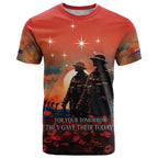 New Zealand ANZAC The Stars of Matariki T Shirt For Your Tomorrow They Gave Their Today