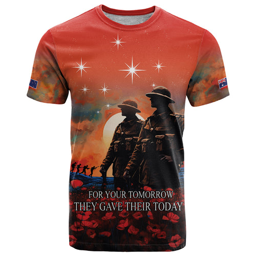 New Zealand ANZAC The Stars of Matariki T Shirt For Your Tomorrow They Gave Their Today