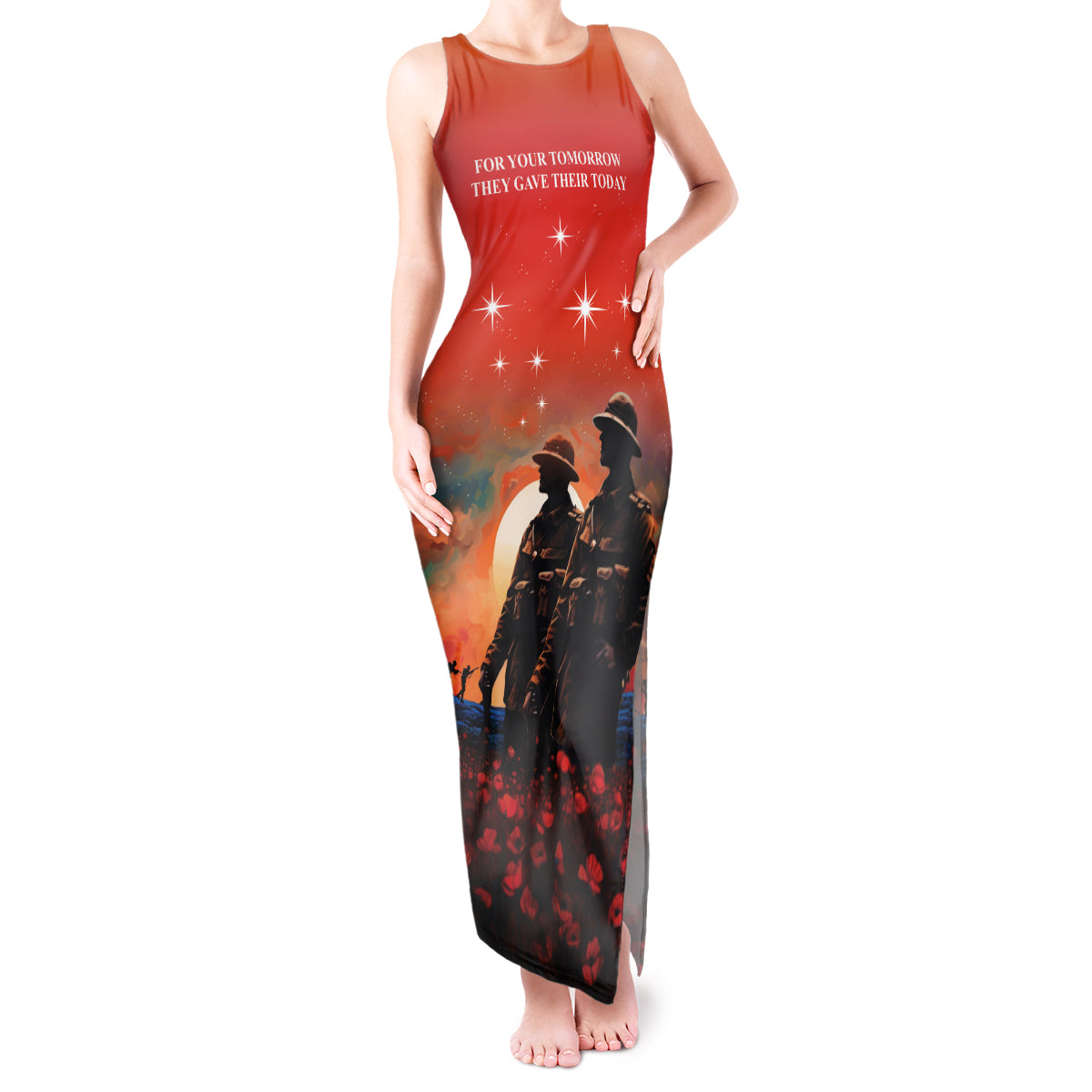 New Zealand ANZAC The Stars of Matariki Tank Maxi Dress For Your Tomorrow They Gave Their Today