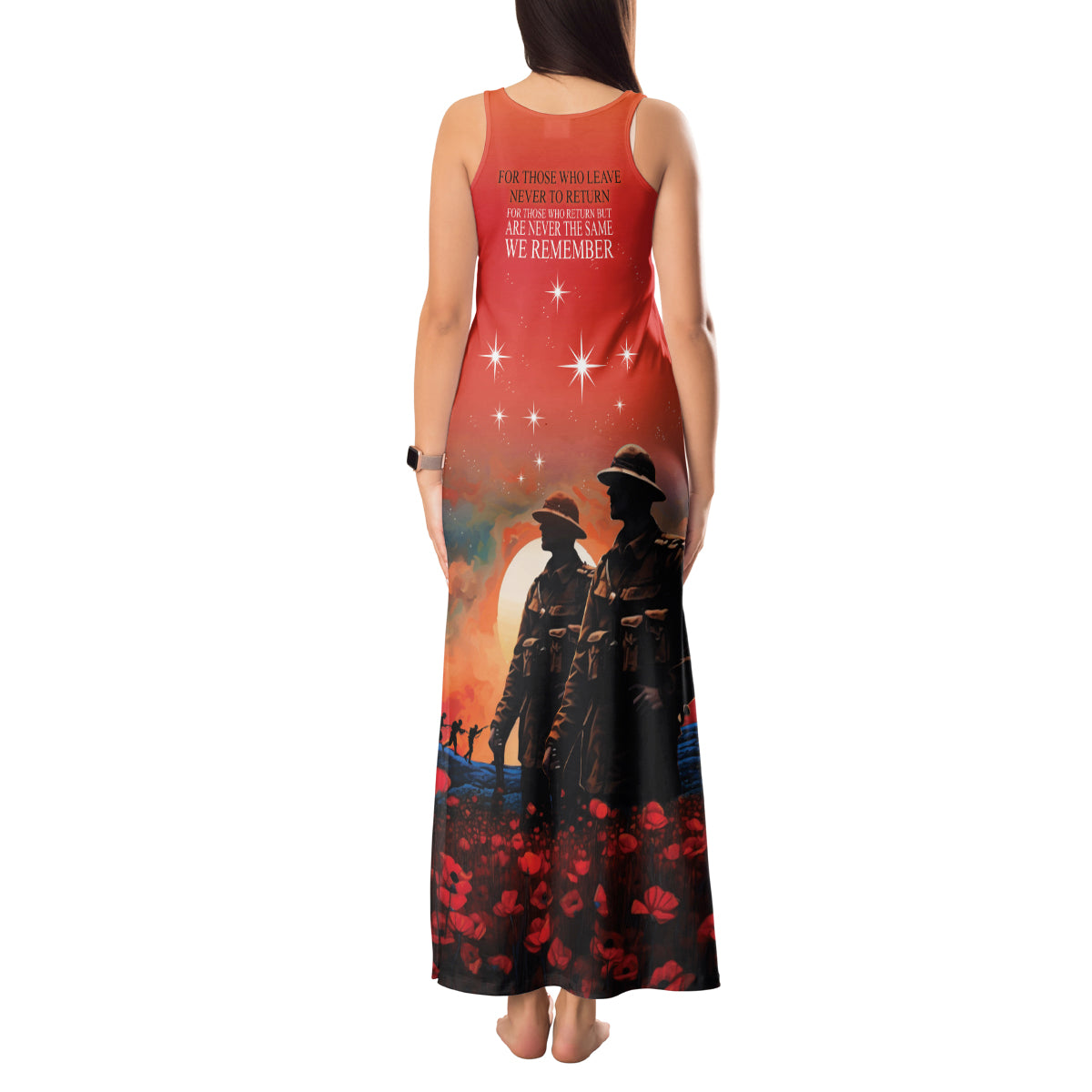 New Zealand ANZAC The Stars of Matariki Tank Maxi Dress For Your Tomorrow They Gave Their Today