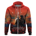 New Zealand ANZAC The Stars of Matariki Zip Hoodie For Your Tomorrow They Gave Their Today