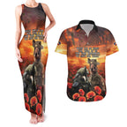 Kangaroo and Kiwi Soldier ANZAC Couples Matching Tank Maxi Dress and Hawaiian Shirt The Last War Memorial