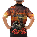 Kangaroo and Kiwi Soldier ANZAC Family Matching Mermaid Dress and Hawaiian Shirt The Last War Memorial