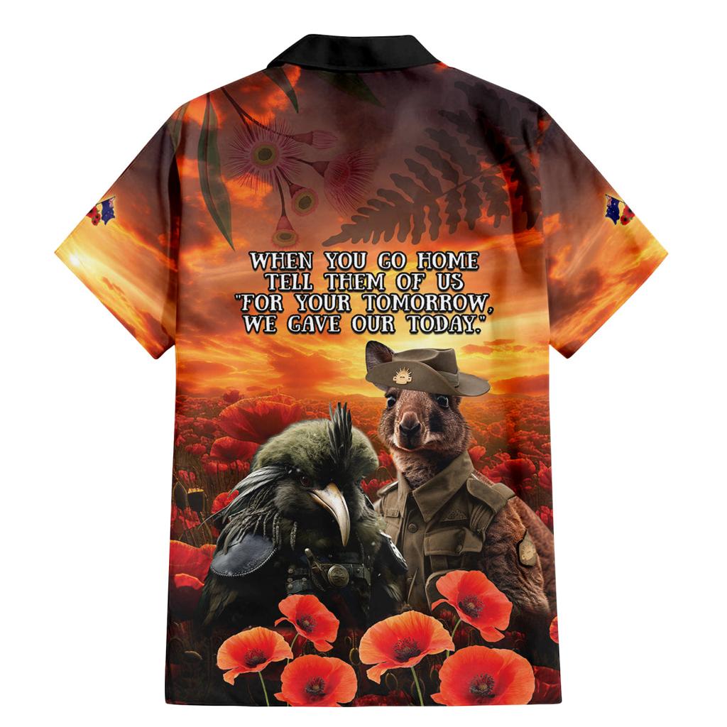 Kangaroo and Kiwi Soldier ANZAC Family Matching Mermaid Dress and Hawaiian Shirt The Last War Memorial