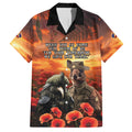 Kangaroo and Kiwi Soldier ANZAC Hawaiian Shirt The Last War Memorial