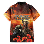 Kangaroo and Kiwi Soldier ANZAC Hawaiian Shirt The Last War Memorial