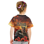 Kangaroo and Kiwi Soldier ANZAC Kid T Shirt The Last War Memorial