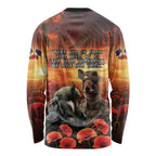 Kangaroo and Kiwi Soldier ANZAC Long Sleeve Shirt The Last War Memorial