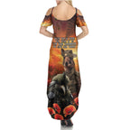Kangaroo and Kiwi Soldier ANZAC Summer Maxi Dress The Last War Memorial