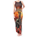 Kangaroo and Kiwi Soldier ANZAC Tank Maxi Dress The Last War Memorial