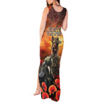 Kangaroo and Kiwi Soldier ANZAC Tank Maxi Dress The Last War Memorial