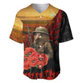 Maori Kiwi Soldier Fern Tattoo ANZAC Day Baseball Jersey Lest We Forget