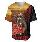 Maori Kiwi Soldier Fern Tattoo ANZAC Day Baseball Jersey Lest We Forget