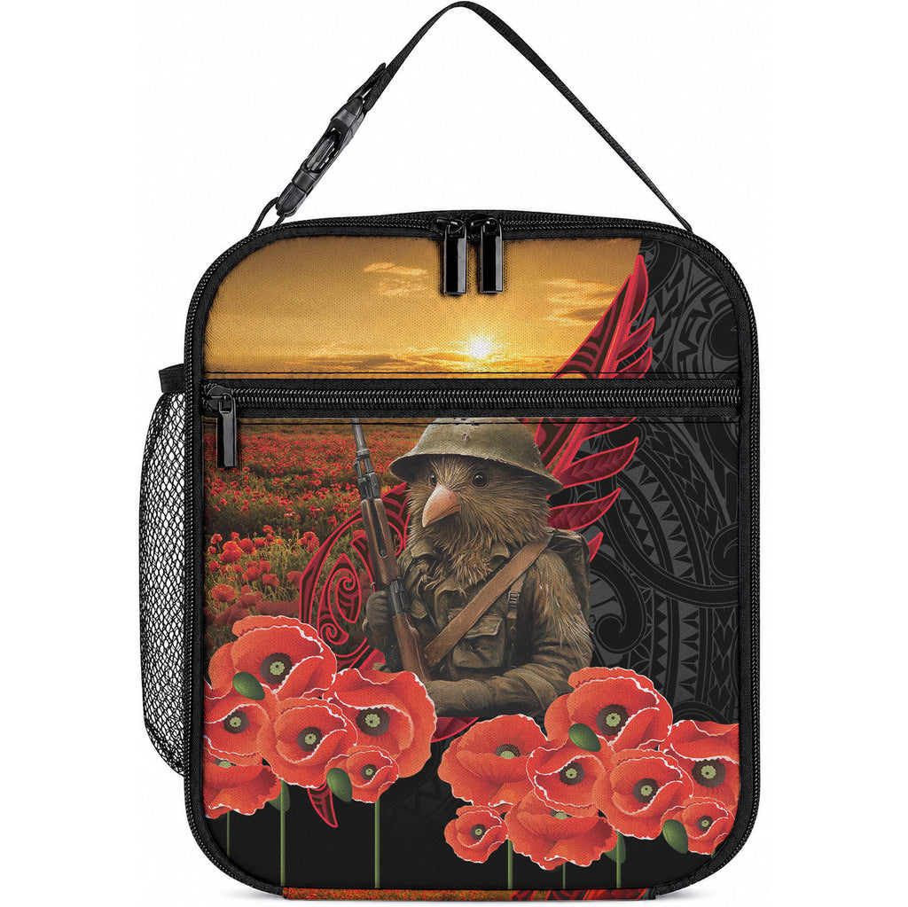 Maori Kiwi Soldier Fern Tattoo ANZAC Day Lunch Bag Lest We Forget