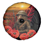 Maori Kiwi Soldier Fern Tattoo ANZAC Day Spare Tire Cover Lest We Forget