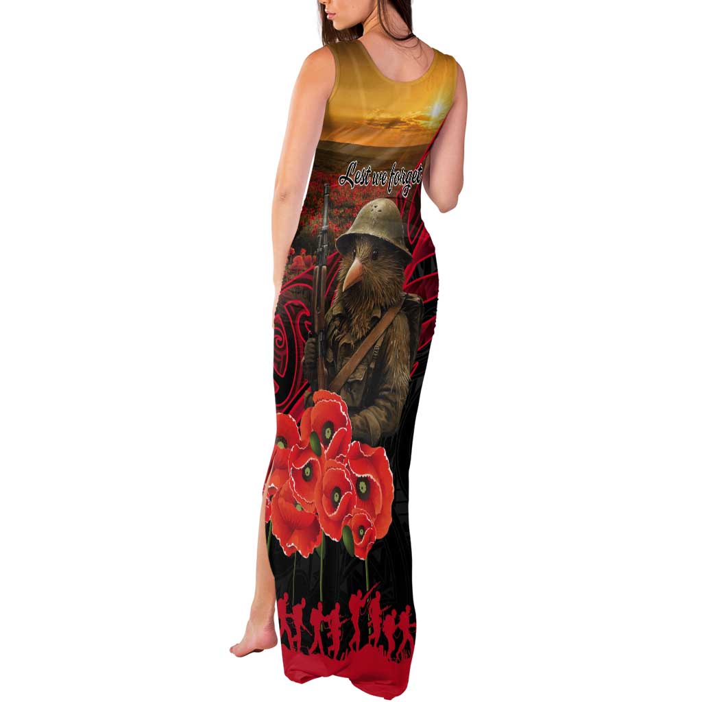 Maori Kiwi Soldier Fern Tattoo ANZAC Day Tank Maxi Dress Lest We Forget